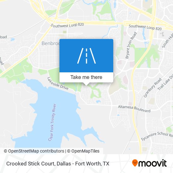 Crooked Stick Court map