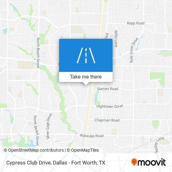 Cypress Club Drive map