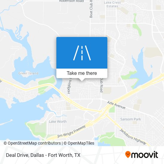 Deal Drive map