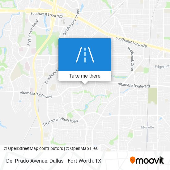Del Prado Avenue map