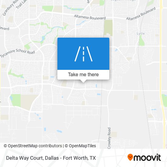 Delta Way Court map