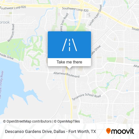 Descanso Gardens Drive map