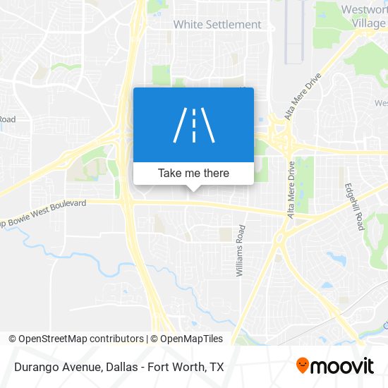 Durango Avenue map