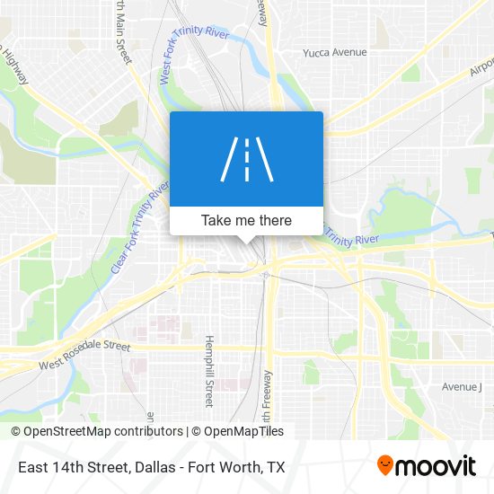 East 14th Street map
