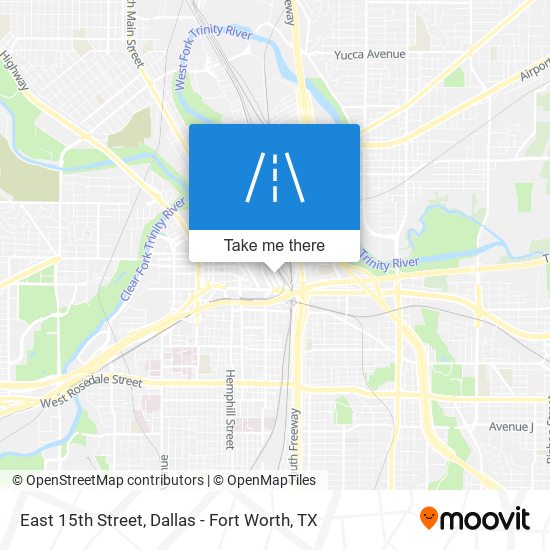 East 15th Street map