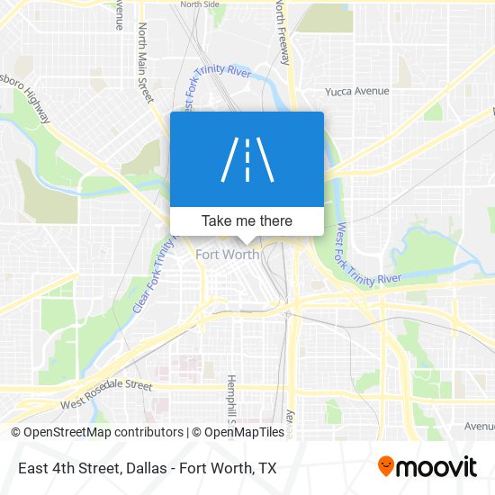 East 4th Street map