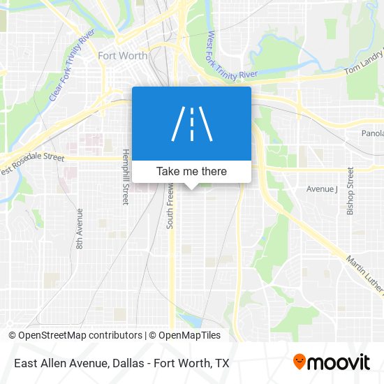 East Allen Avenue map