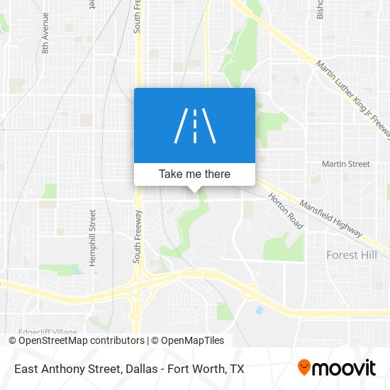 East Anthony Street map