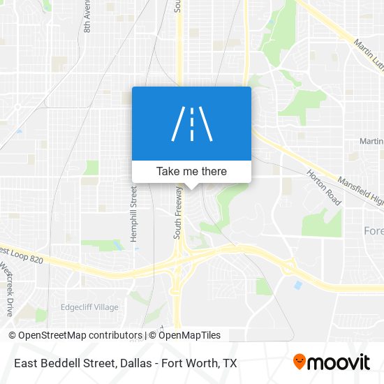 East Beddell Street map
