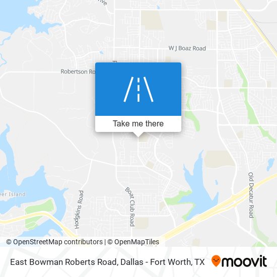 East Bowman Roberts Road map