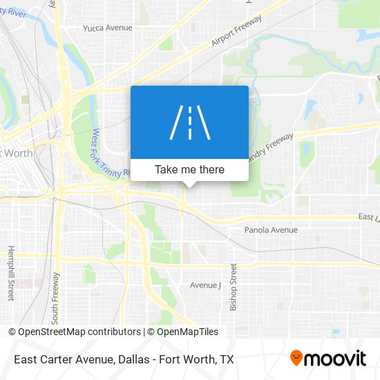 East Carter Avenue map