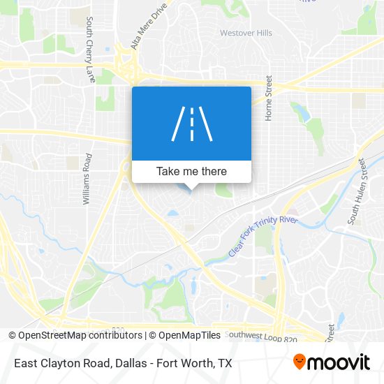 East Clayton Road map
