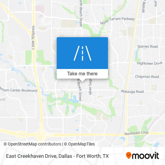 Mapa de East Creekhaven Drive