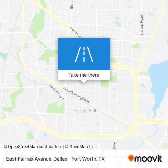 Mapa de East Fairfax Avenue