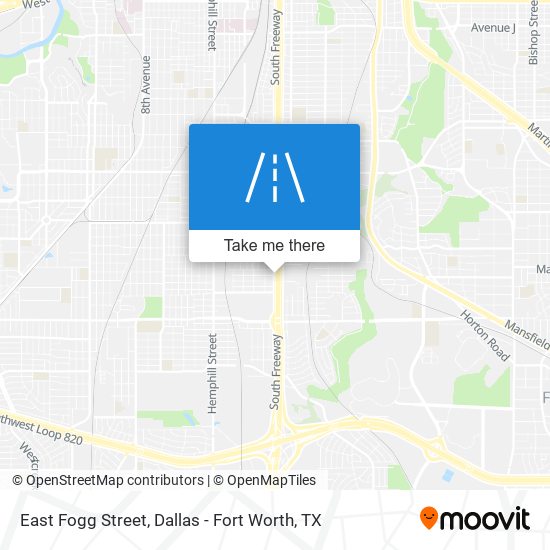 East Fogg Street map