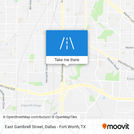 East Gambrell Street map