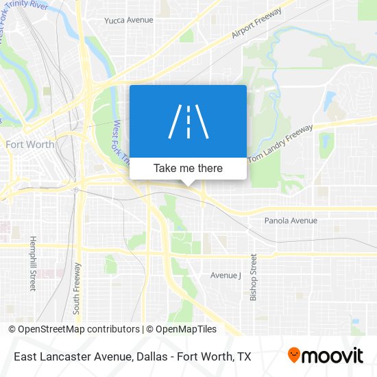 Mapa de East Lancaster Avenue
