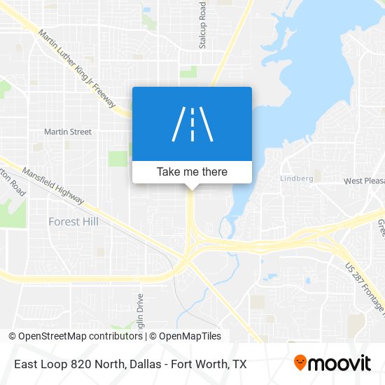Mapa de East Loop 820 North