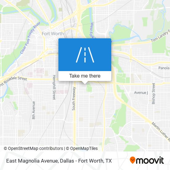 East Magnolia Avenue map