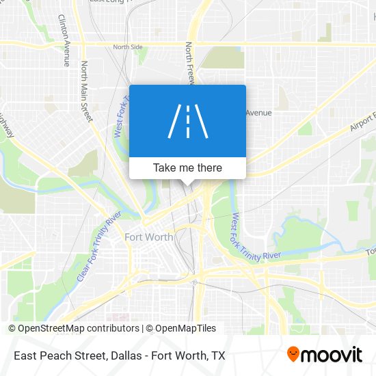 East Peach Street map