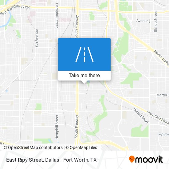 East Ripy Street map