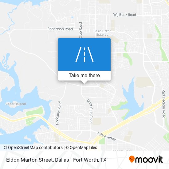Eldon Marton Street map