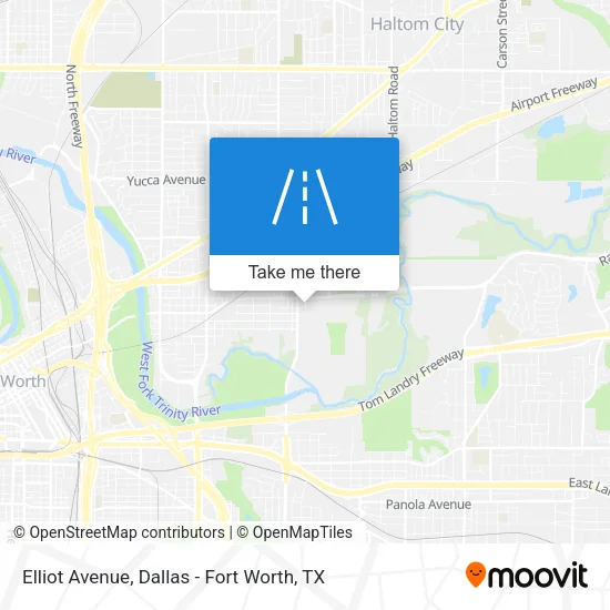 Elliot Avenue map
