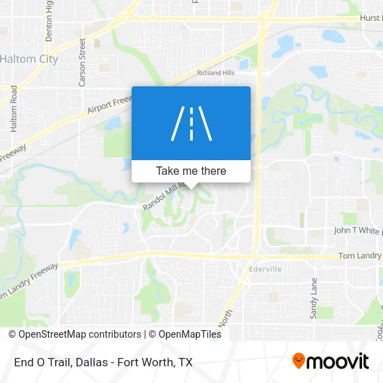 End O Trail map