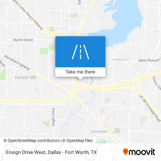 Ensign Drive West map
