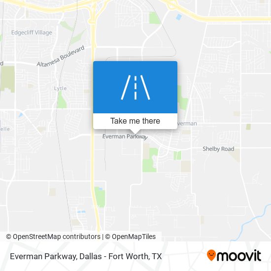Everman Parkway map