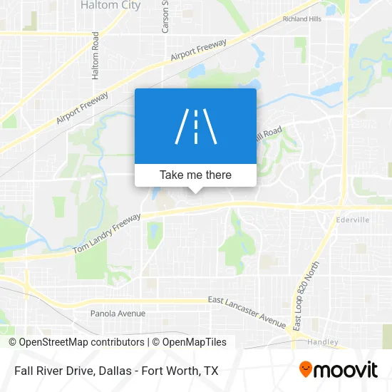 Fall River Drive map