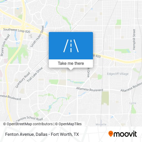 Fenton Avenue map