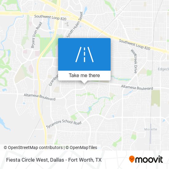 Fiesta Circle West map