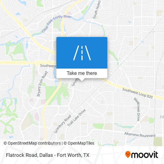 Flatrock Road map