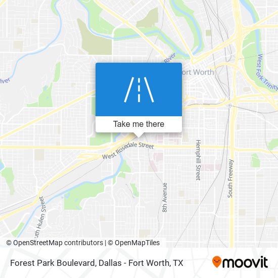 Forest Park Boulevard map