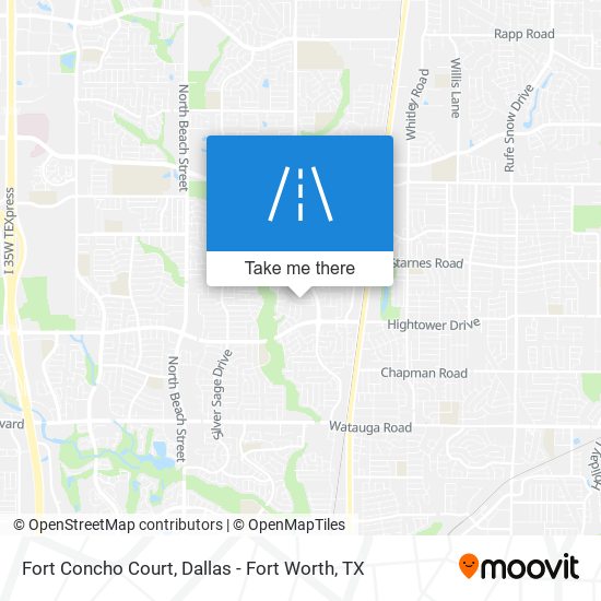 Fort Concho Court map