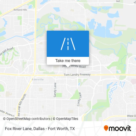 Fox River Lane map