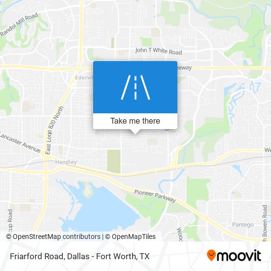 Friarford Road map