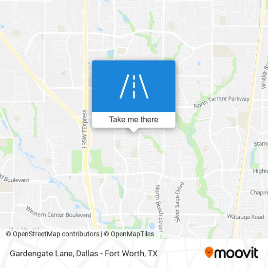 Gardengate Lane map