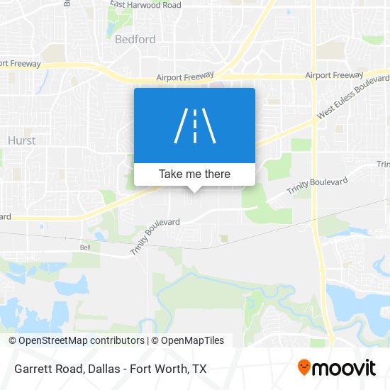Garrett Road map