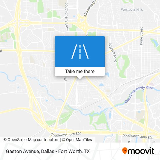 Gaston Avenue map