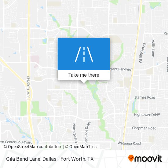 Gila Bend Lane map