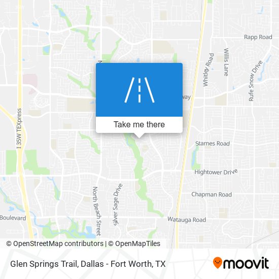 Glen Springs Trail map