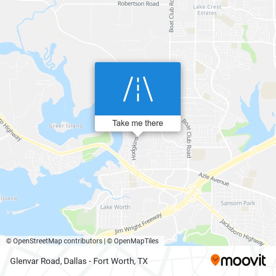 Glenvar Road map