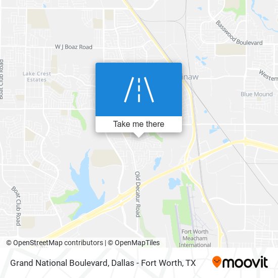 Mapa de Grand National Boulevard