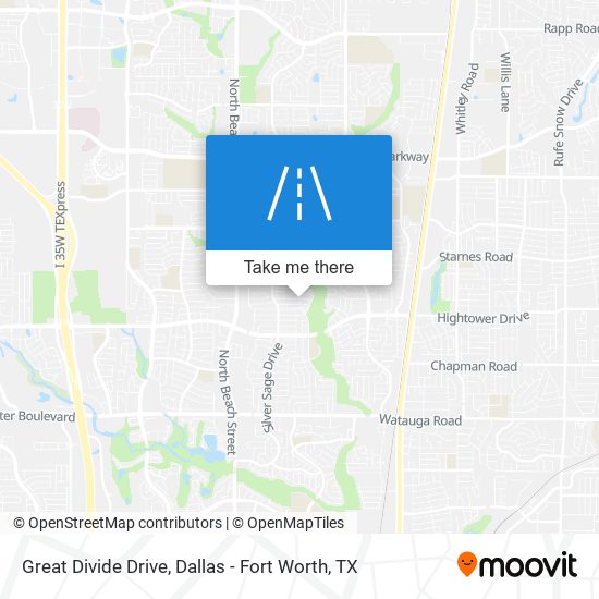 Great Divide Drive map