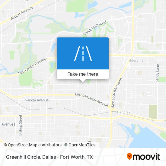 Greenhill Circle map