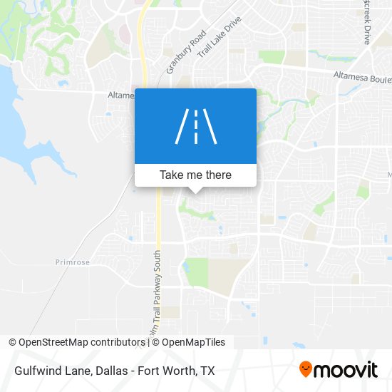 Gulfwind Lane map