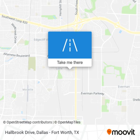 Hallbrook Drive map
