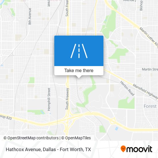 Hathcox Avenue map